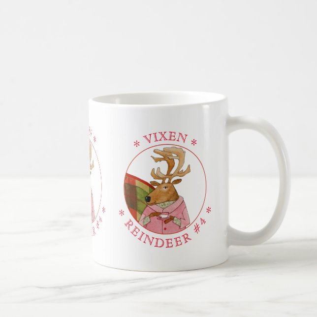 VIXEN REINDEER Weiße Tasse (Rechts)