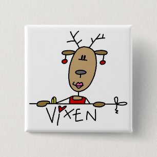 Vixen-Ren-T-Shirts und Geschenke Button