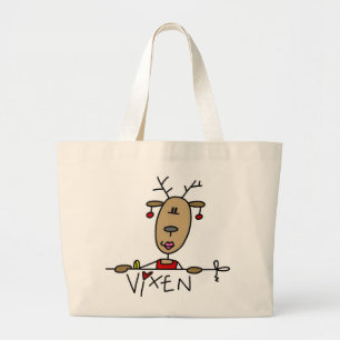 Vixen-Ren-Weihnachtst-shirts und -geschenke Jumbo Stoffbeutel