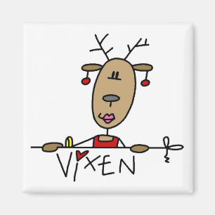 Vixen-Ren-Weihnachtst-shirts und -geschenke Magnet