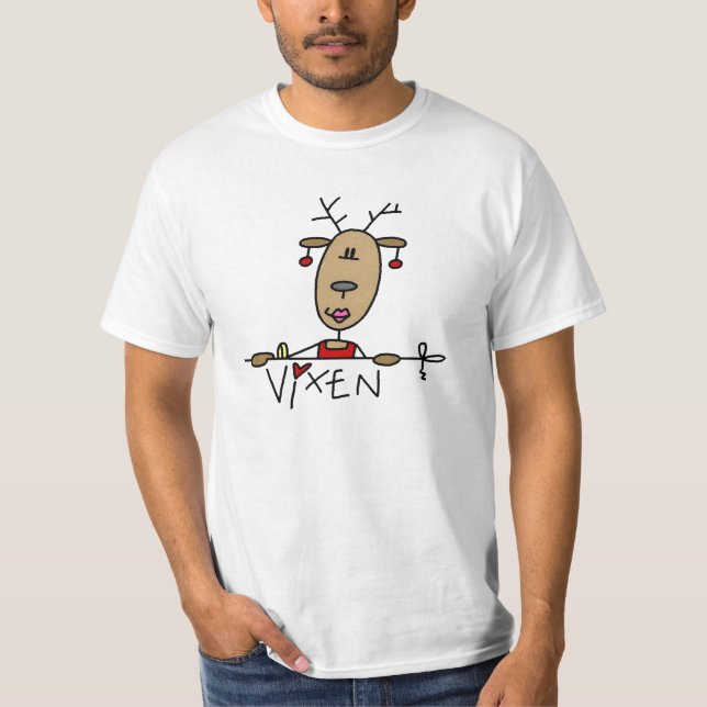 Vixen-Ren-Weihnachtst-shirts und -geschenke T-Shirt (Vorderseite)