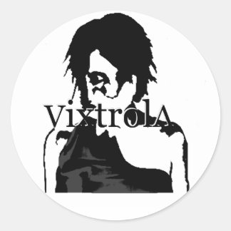 Vixtrola-Aufkleber Runder Aufkleber