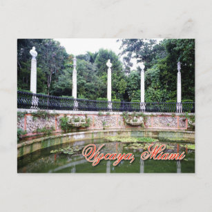 Vizcaya Museum and Gardens, Miami, Florida Postkarte