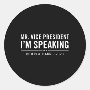 Vizepräsident Ich spreche gerade von Kamala Har Runder Aufkleber