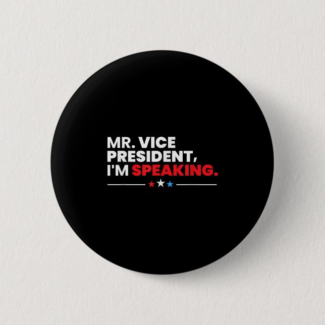 Vizepräsident Im Shirt 2020 Aussprache Qu Button (Vorderseite)