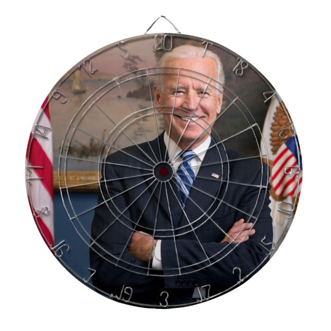 Vizepräsident Joe Biden während der Präsidentschaf Dartscheibe (vorne)