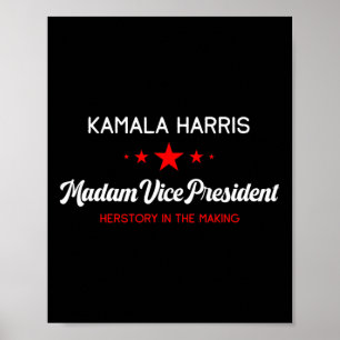 Vizepräsident Kamala Harris Feminist Herstory Poster