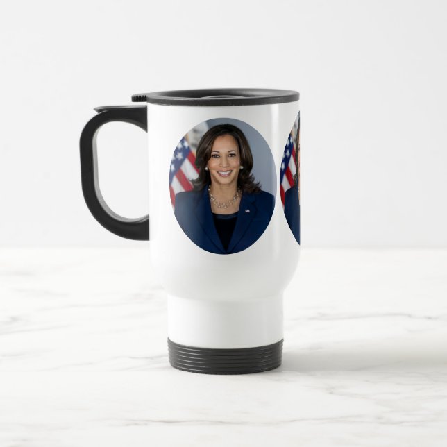 Vizepräsident Kamala Harris Offizielles Foto Reisebecher (Links)