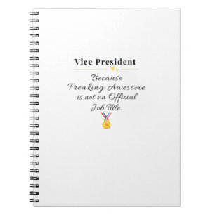 Vizepräsident Notizblock