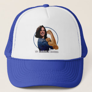 Vizepräsidentin Kamala Harris als Rosie Truckerkappe