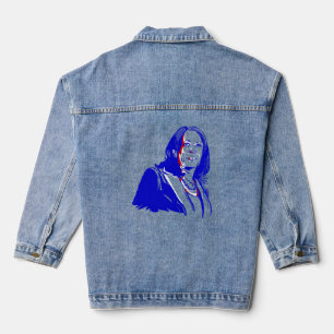 Vizepräsidentin Kamala Harris Demokratin  Jeansjacke