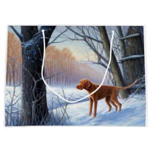 Vizla Lass es schneien Weihnachten Große Geschenktüte
