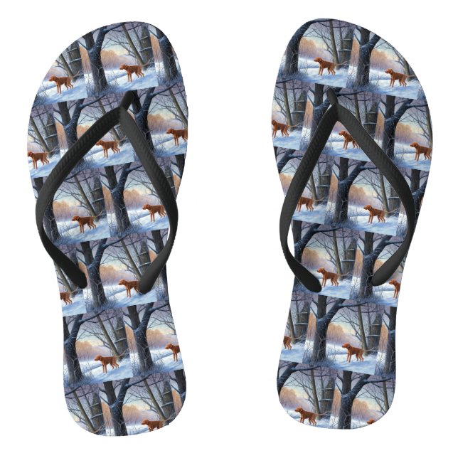 Vizla Let It Snow Weihnachten Flip Flops (Fußbett)