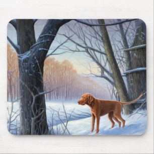 Vizla Let It Snow Weihnachten Mousepad