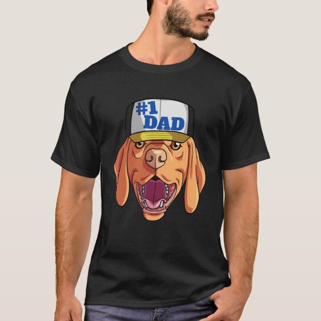 Vizsla 1 Dad Father's Day T-Shirt (Vorderseite)