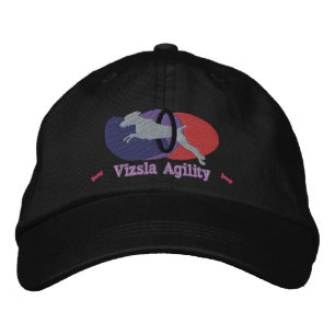 Vizsla Agility Tire Jump Hat (Pinks & Purples) Bestickte Kappe