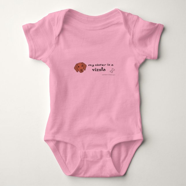 Vizsla Baby Strampler (Vorderseite)