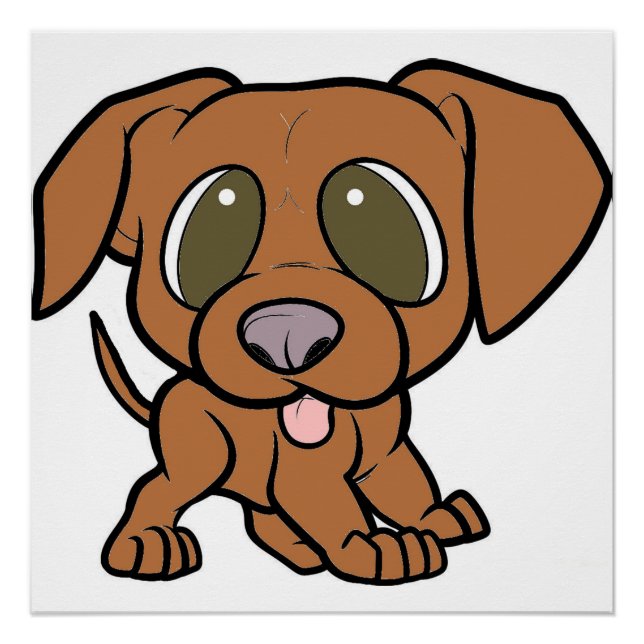 Vizsla-Cartoon Poster (Vorderseite)