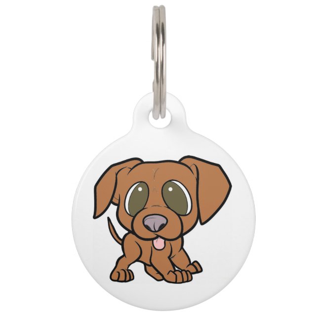 Vizsla-Cartoon Tiermarke (Vorderseite)