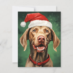 Vizsla Christmas Feiertagskarte