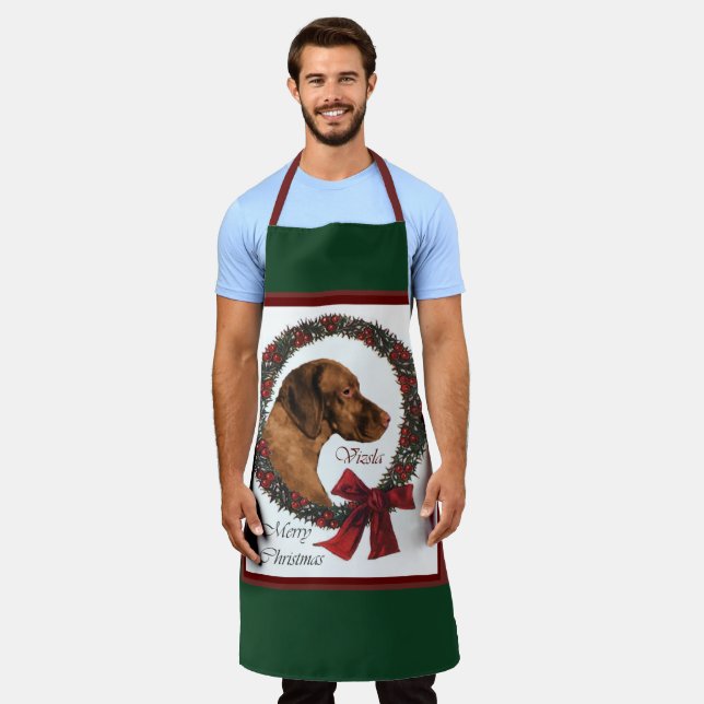 Vizsla Christmas Geschenke Schürze (Getragen)