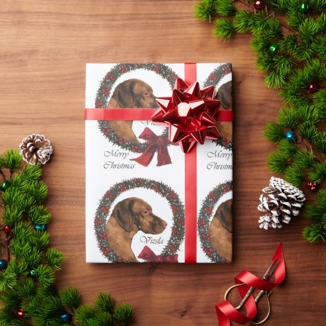 Vizsla Christmas Geschenkpapier (Feiertagsgeschenk)