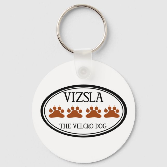 Vizsla Der Velcro Dog Schlüsselanhänger (Vorderseite)