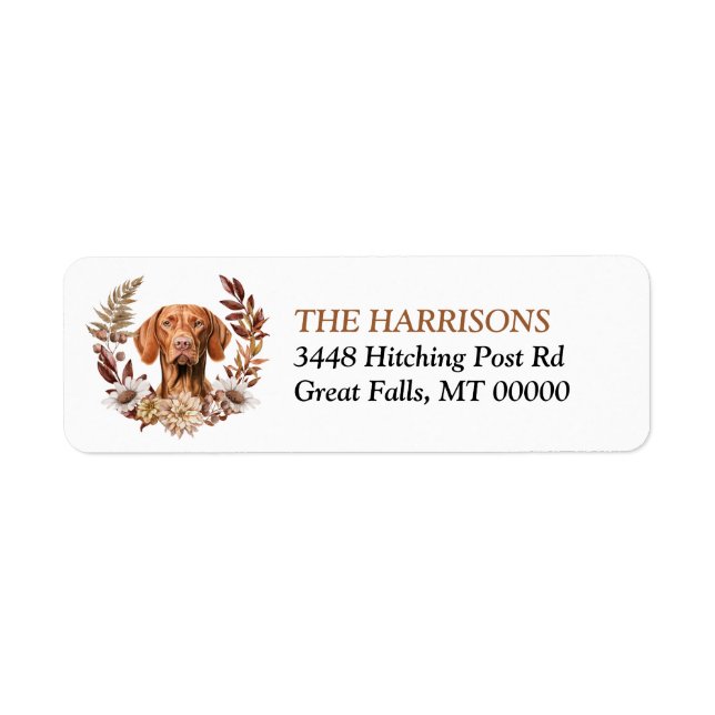 Vizsla Dog Autumn Wreath (Vorne)