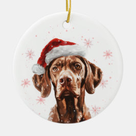 Vizsla Dog Christmas Personalized Keramik Ornament
