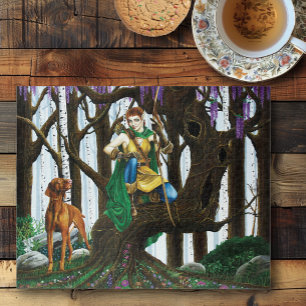 Vizsla Dog Elf Forest