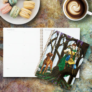 Vizsla Dog Elf Forest Planer