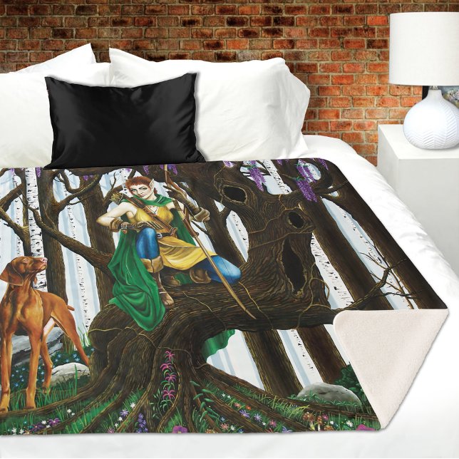 Vizsla Dog Elf Forest Sherpadecke (Von Creator hochgeladen)