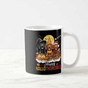 Vizsla Dog Halloween Weihnachtsfest Hallothanksma Kaffeetasse