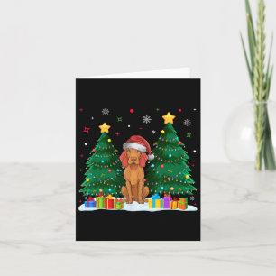 Vizsla Dog Lovers Weihnachtsmannmütze Ugly Christm Karte