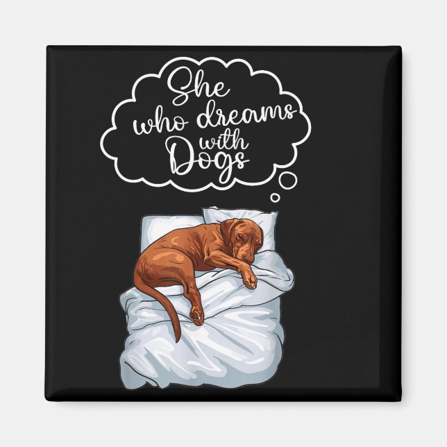 Vizsla Dog Nightgown Pajama  Magnet (Vorne)