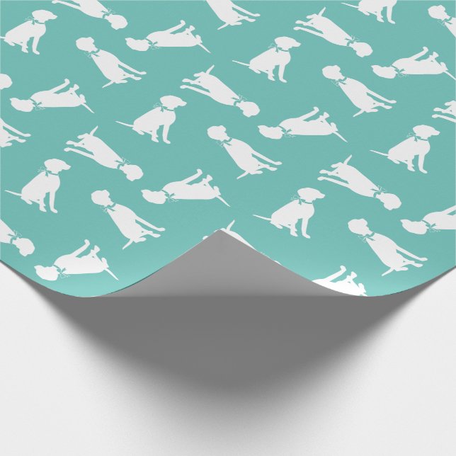 Vizsla Dog Puppy Geschenkpapier (Ecke)