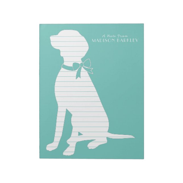 Vizsla Dog Puppy Notizblock (Rotiert)