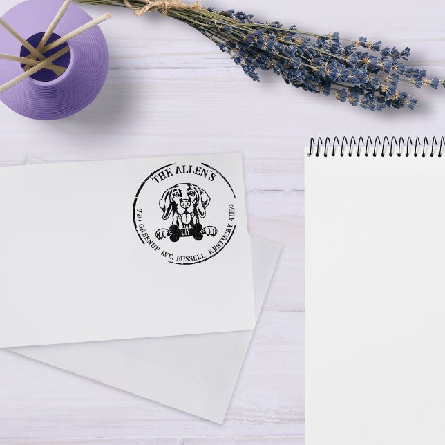 Vizsla Dog Rücksendeadresse Gummistempel (Von Creator hochgeladen)