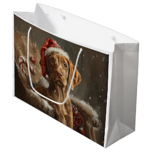 Vizsla Dog Weihnachtsfest Große Geschenktüte