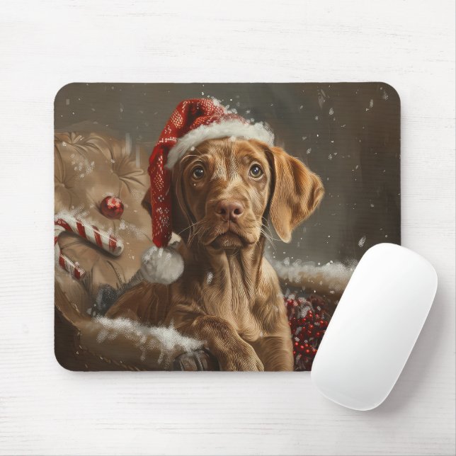 Vizsla Dog Weihnachtsfest Mousepad (Mit Mouse)