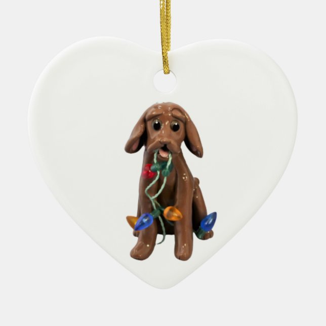 Vizsla Dog Weihnachtsschmuck (Vorne)