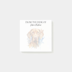 Vizsla-Fan-monogrammierter Hund Post-it Klebezettel