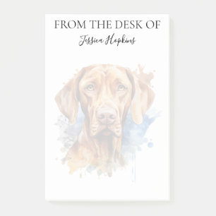 Vizsla-Fan-monogrammierter Hund Post-it Klebezettel