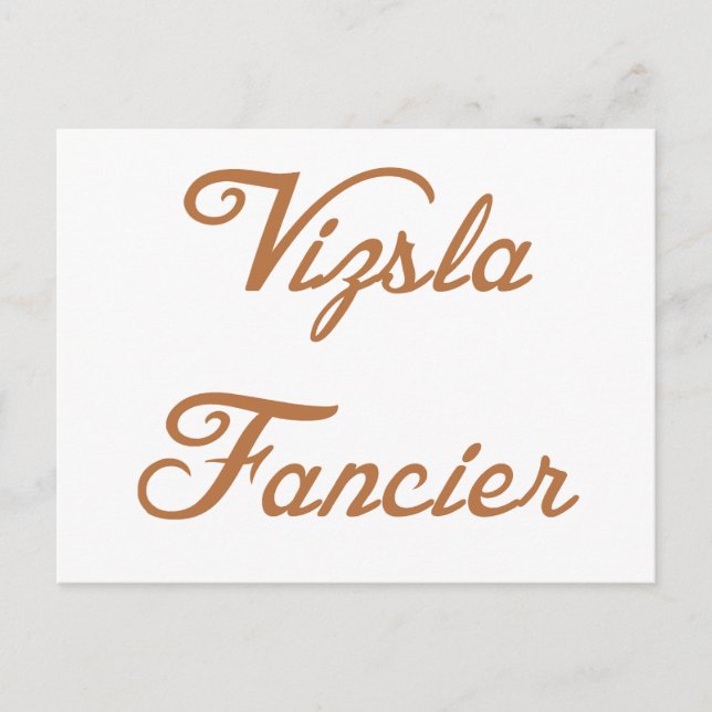 vizsla fancier.png postkarte (Vorderseite)