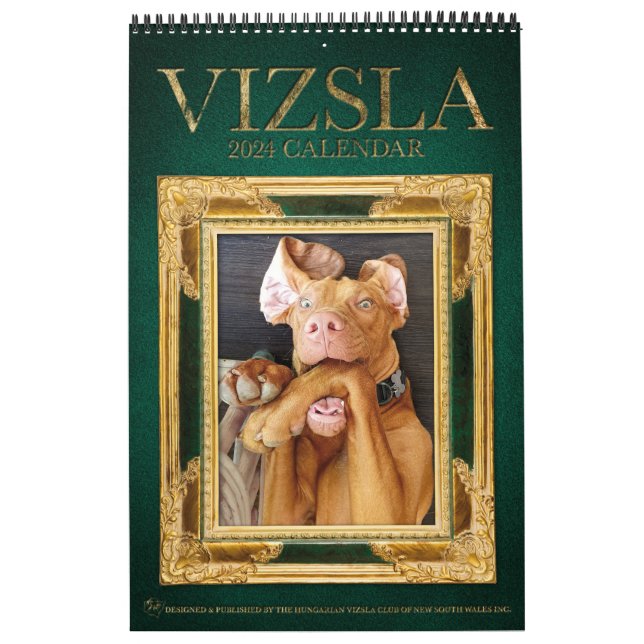 Vizsla Foto Album Calendar Kalender (Titelbild)