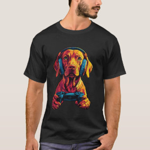 Vizsla-Freunde Gaming Kopfhörer Design Lustiger Vi T-Shirt
