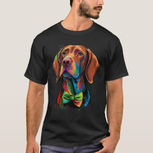 Vizsla Gay Pride Hund LGBT Regenbogenflagge auf Vi T-Shirt