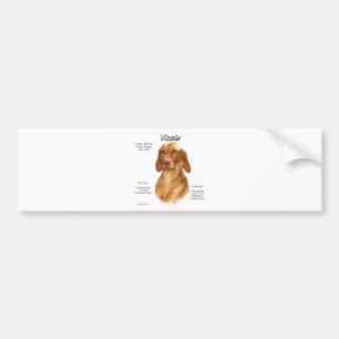 Vizsla Geschichtsentwurf Autoaufkleber