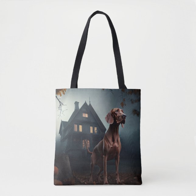 Vizsla Halloween Beängstigend Tasche (Vorderseite)