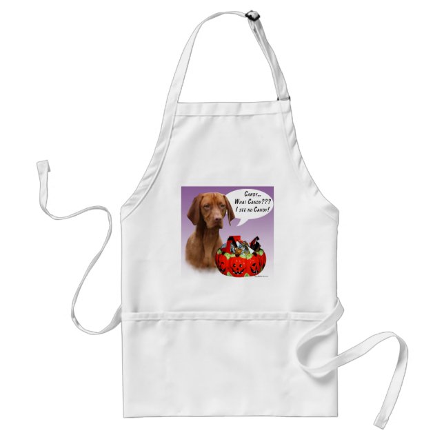 Vizsla Halloween Candy Schürze (Vorne)